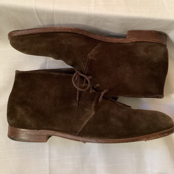 PAUL STUART / Stuart’s Choice Sz 10 suede boots Made in England designer - Picture 4 of 7